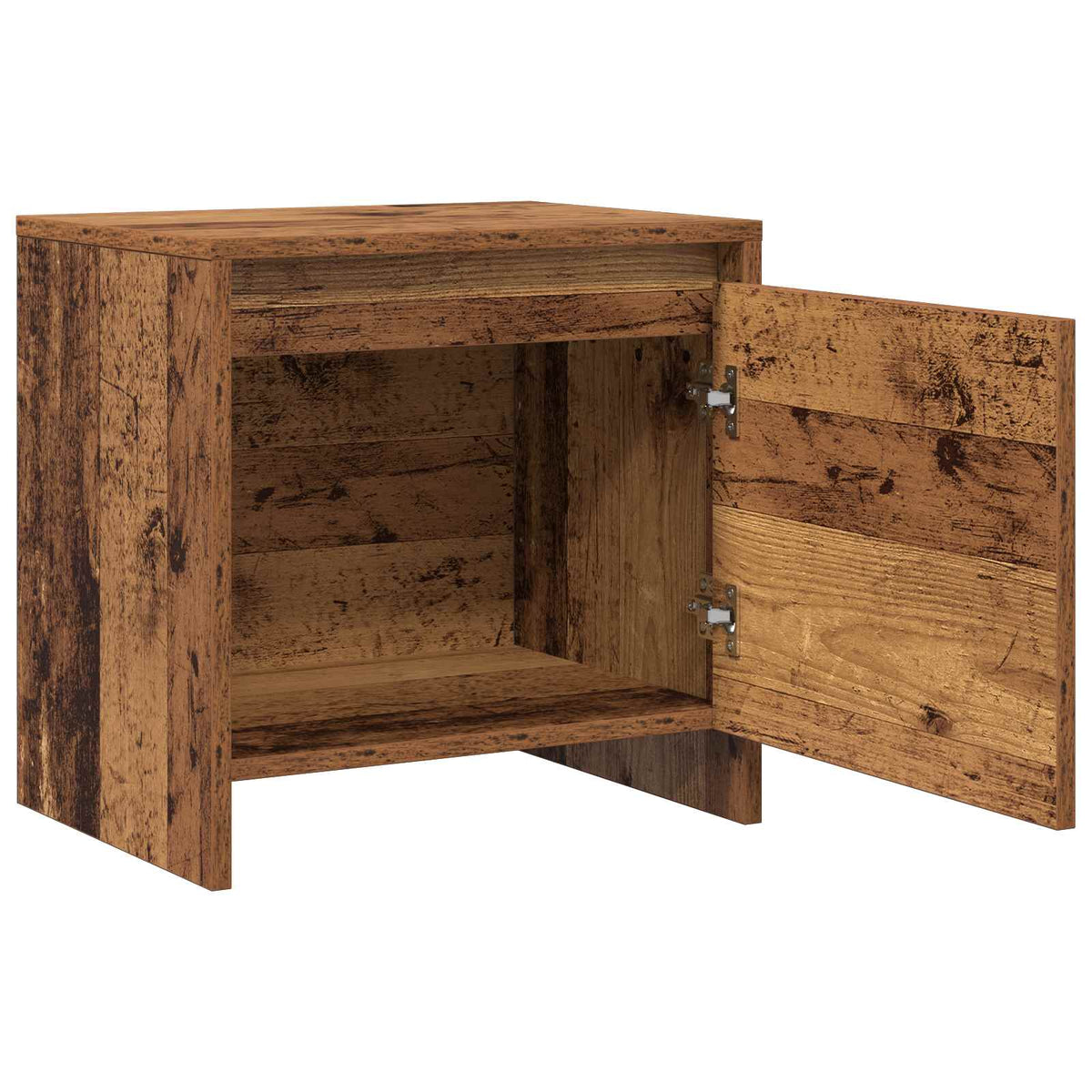 vidaXL Bedside Cabinet Old Wood 45 x 34 x 44.5 cm Engineered Wood