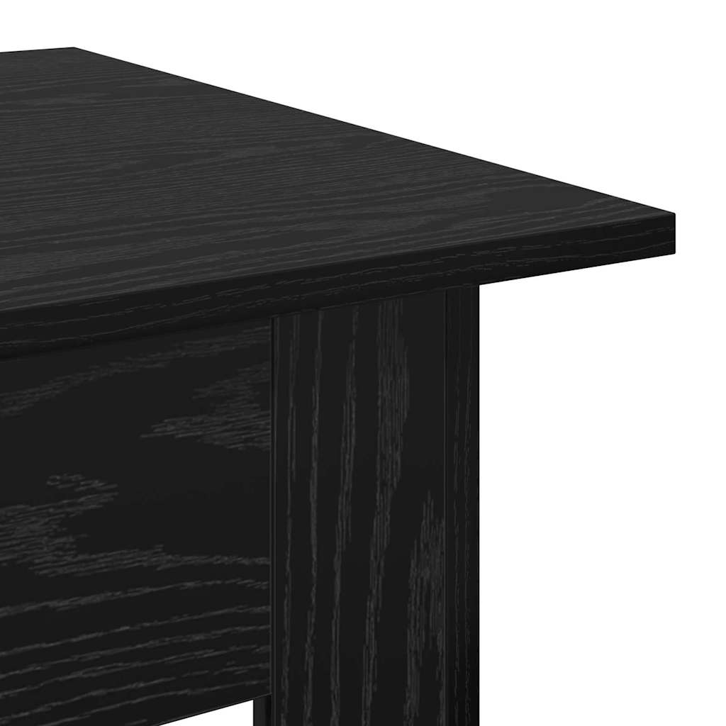 vidaXL Coffee Table Black Oak 55 x 55 x 42 cm Engineered Wood