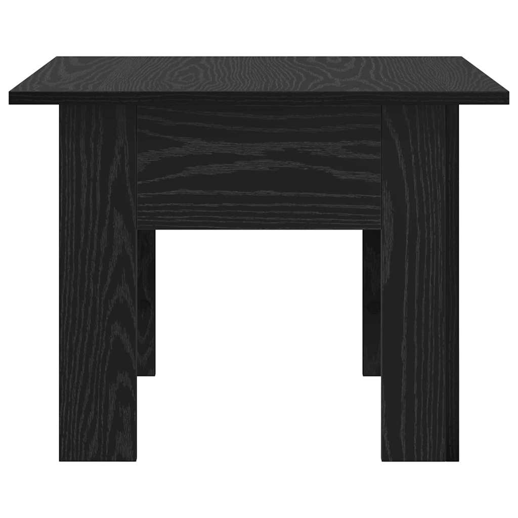 vidaXL Coffee Table Black Oak 55 x 55 x 42 cm Engineered Wood