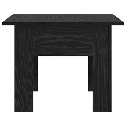 vidaXL Coffee Table Black Oak 55 x 55 x 42 cm Engineered Wood