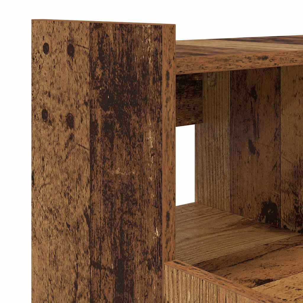 vidaXL Desk with Shelf Old Wood 97 x 45 x 90 cm Engineered Wood