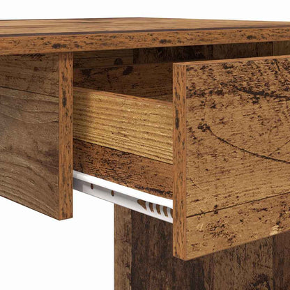 vidaXL Desk with Drawer Old Wood 100 x 50 x 76 cm Engineered Wood