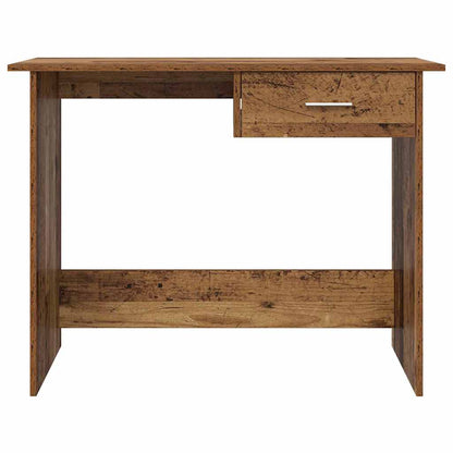vidaXL Desk with Drawer Old Wood 100 x 50 x 76 cm Engineered Wood