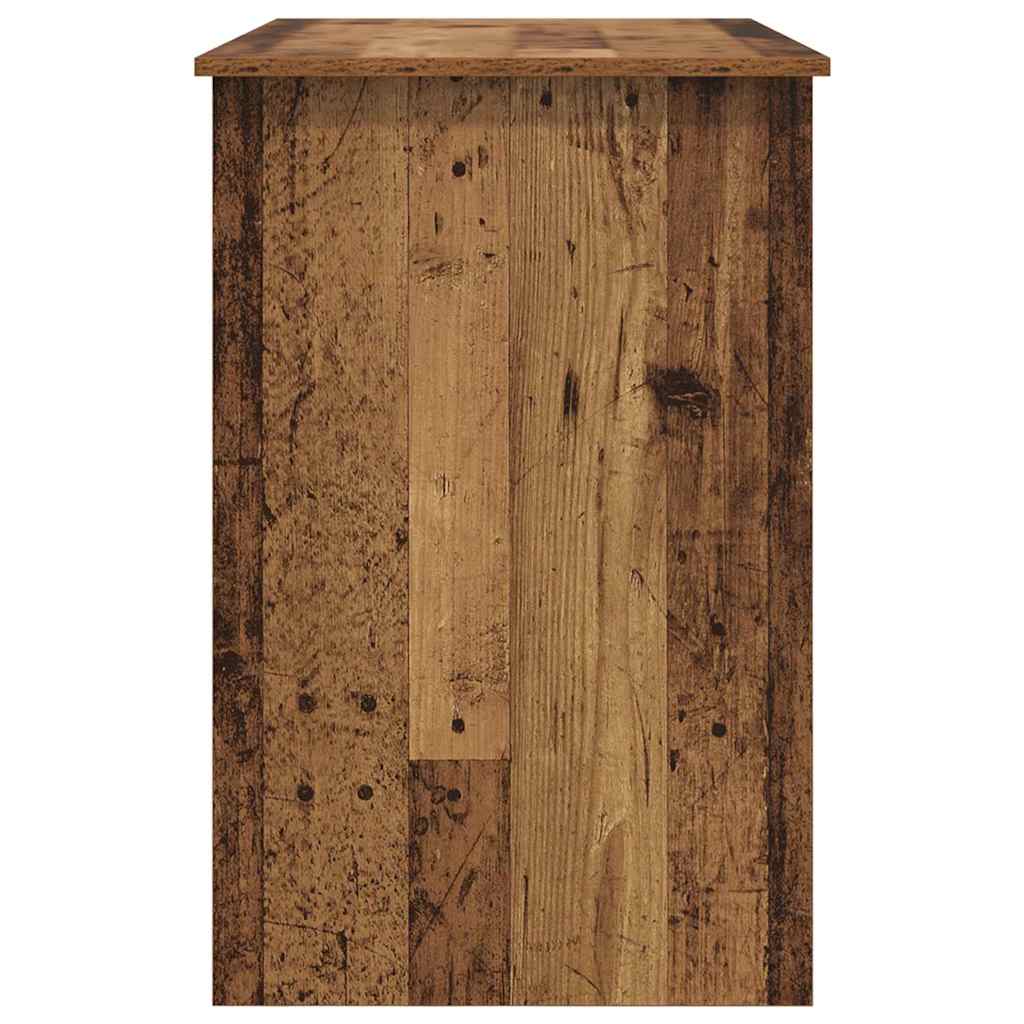 vidaXL Desk with Drawer Old Wood 100 x 50 x 76 cm Engineered Wood