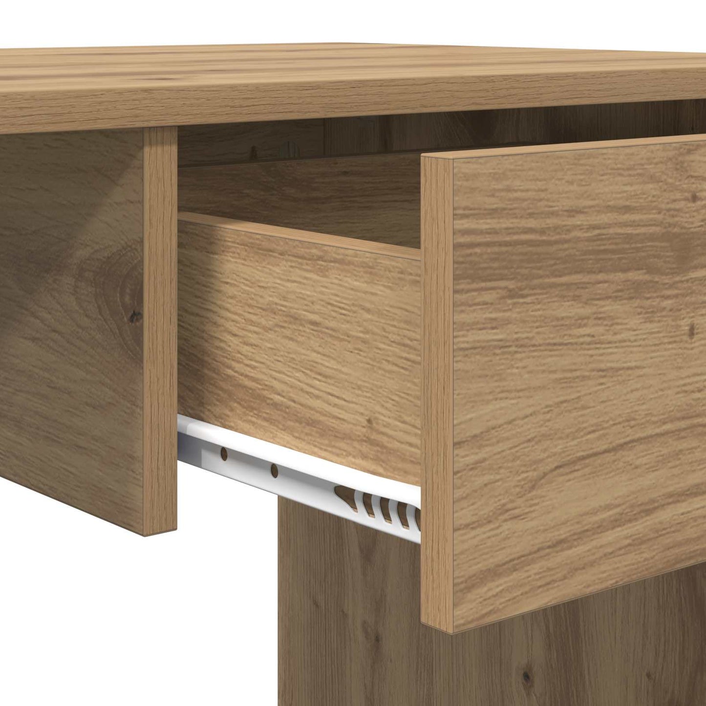 vidaXL Desk with Drawer Artisan Oak 100 x 50 x 76 cm Engineered Wood