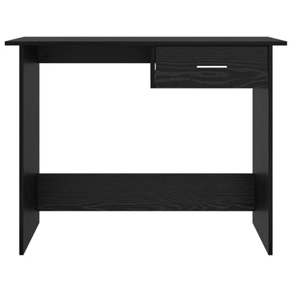 vidaXL Desk Black Oak 100 x 50 x 76 cm Engineered Wood