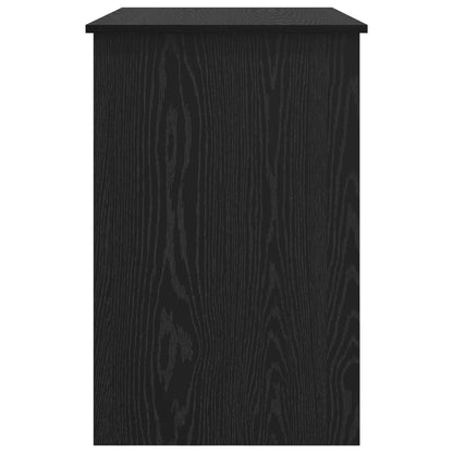 vidaXL Desk with Drawer Black Oak 100 x 50 x 76 cm Engineered Wood