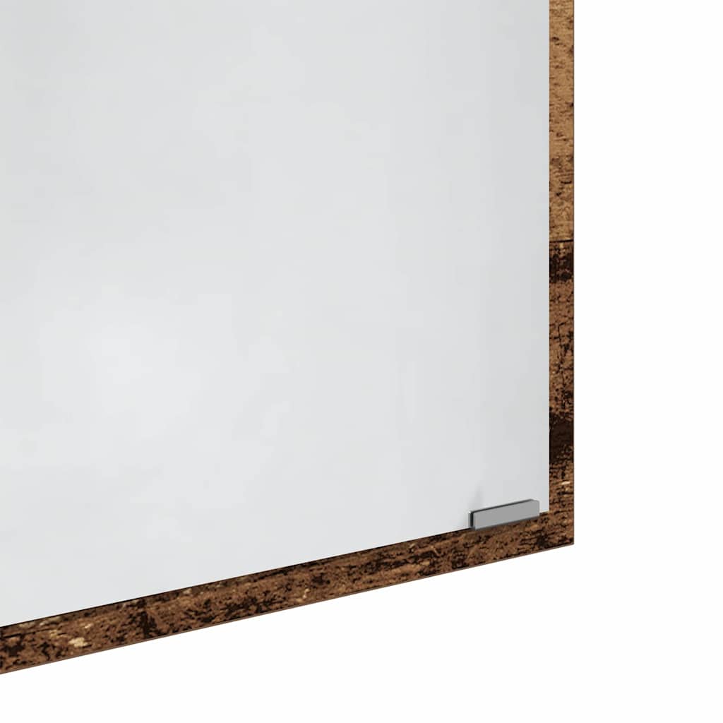 vidaXL Mirror Wall-mounted Old Wood 90 x 8.5 x 37 cm Engineered Wood