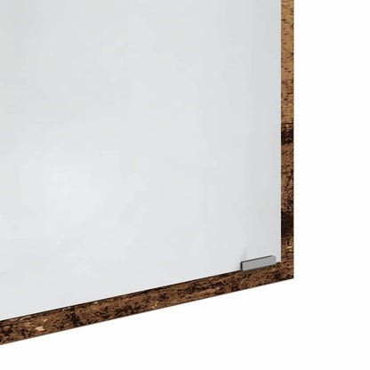 vidaXL Mirror Wall-mounted Old Wood 90 x 8.5 x 37 cm Engineered Wood