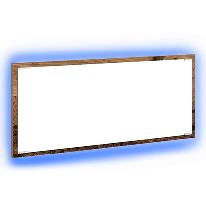 vidaXL Mirror Wall-mounted Old Wood 90 x 8.5 x 37 cm Engineered Wood