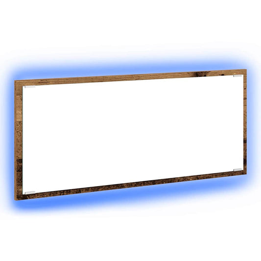 vidaXL Mirror Wall-mounted Old Wood 90 x 8.5 x 37 cm Engineered Wood