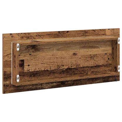 vidaXL Mirror Wall-mounted Old Wood 90 x 8.5 x 37 cm Engineered Wood