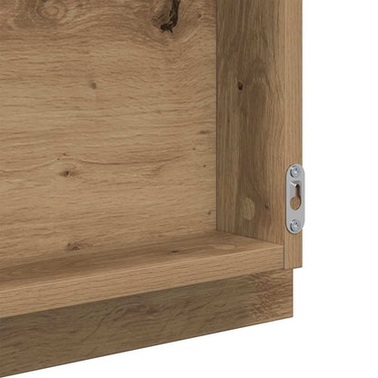 vidaXL Mirror Artisan Oak 90 x 8.5 x 37 cm Engineered Wood