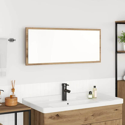 vidaXL Mirror Artisan Oak 90 x 8.5 x 37 cm Engineered Wood