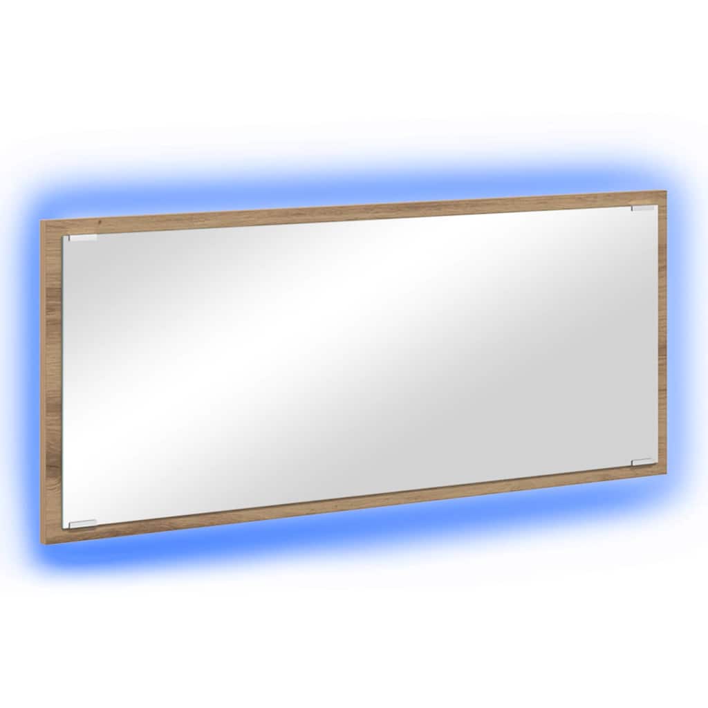 vidaXL Mirror Artisan Oak 90 x 8.5 x 37 cm Engineered Wood