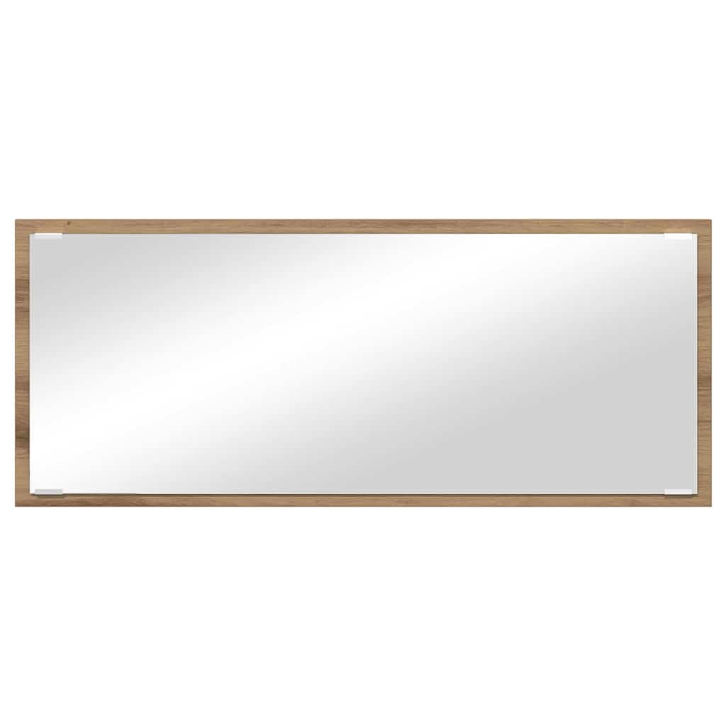 vidaXL Mirror Artisan Oak 90 x 8.5 x 37 cm Engineered Wood