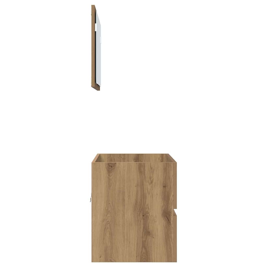 vidaXL Bathroom Furniture Set with Drawer 2 pcs Artisan Oak