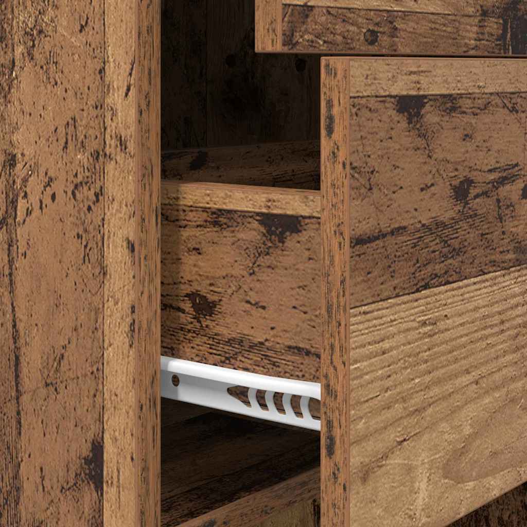 vidaXL Book Cabinet Old wood 40 x 35 x 180 cm Engineered wood