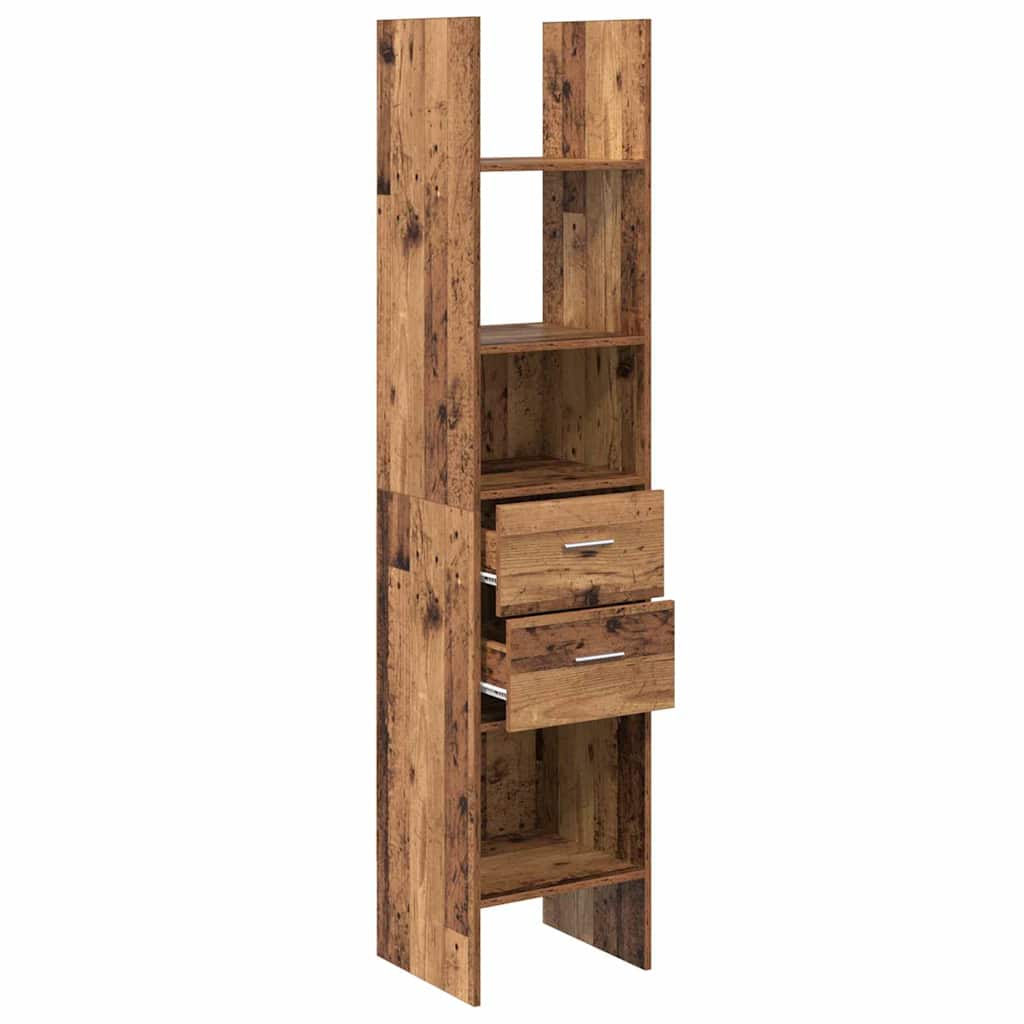 vidaXL Book Cabinet Old wood 40 x 35 x 180 cm Engineered wood