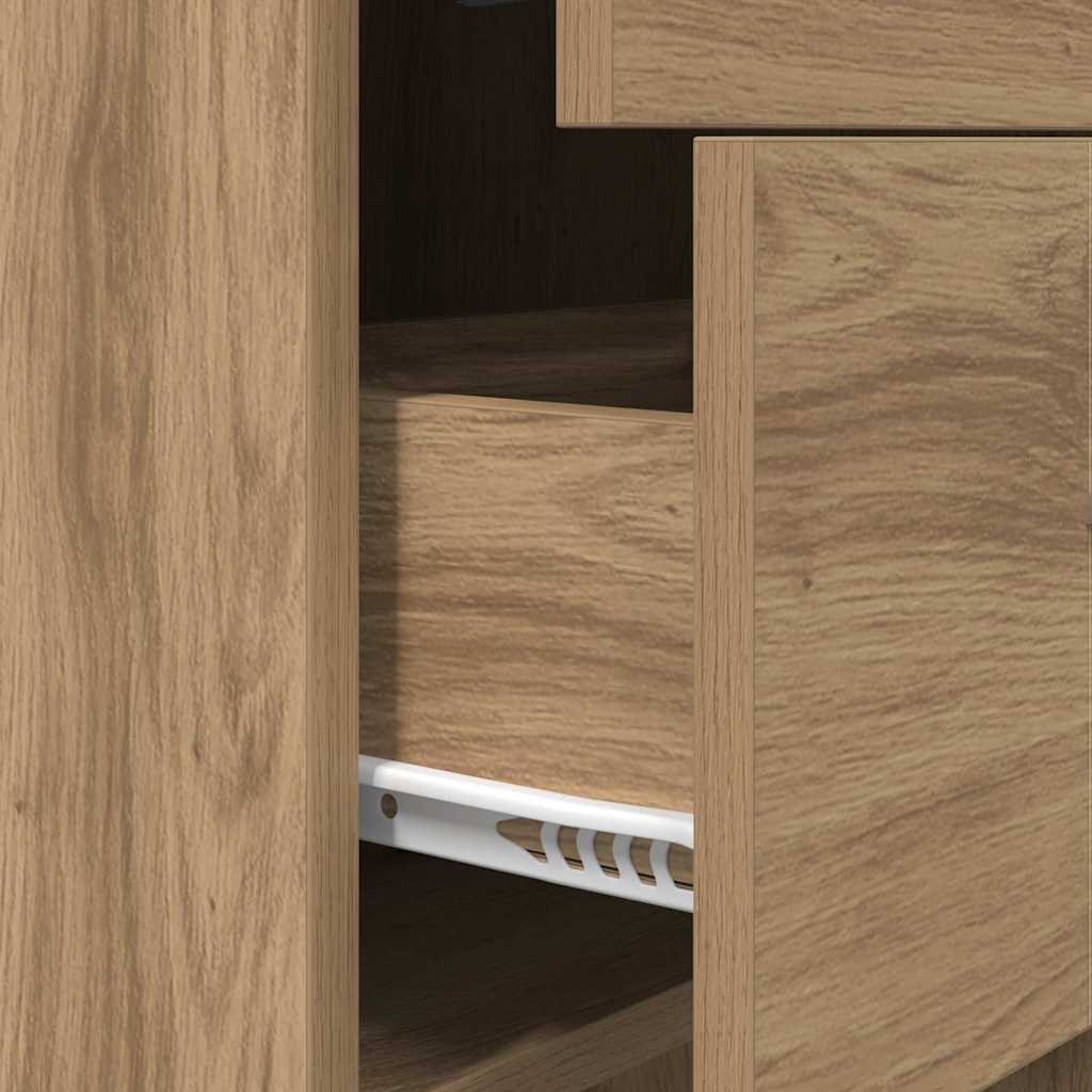 vidaXL Book Cabinet 2-Tier 40 x 35 x 180 cm Engineered wood