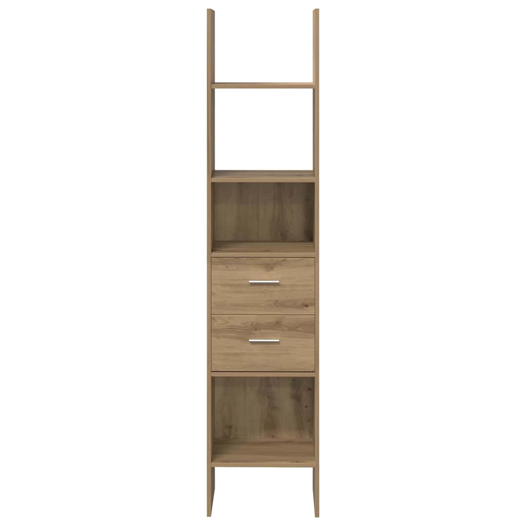 vidaXL Book Cabinet 2-Tier 40 x 35 x 180 cm Engineered wood