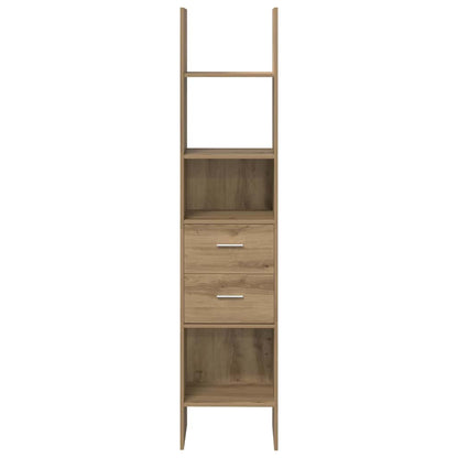 vidaXL Book Cabinet 2-Tier 40 x 35 x 180 cm Engineered wood