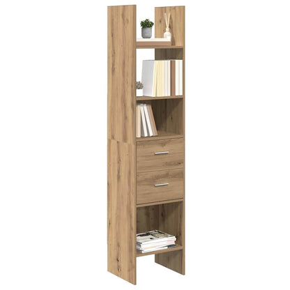 vidaXL Book Cabinet 2-Tier 40 x 35 x 180 cm Engineered wood