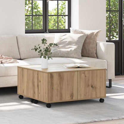 vidaXL Coffee Table Artisan Oak 75 x 75 x 38 cm Engineered Wood