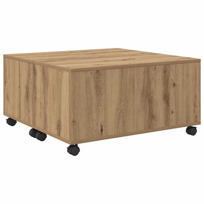 vidaXL Coffee Table Artisan Oak 75 x 75 x 38 cm Engineered Wood