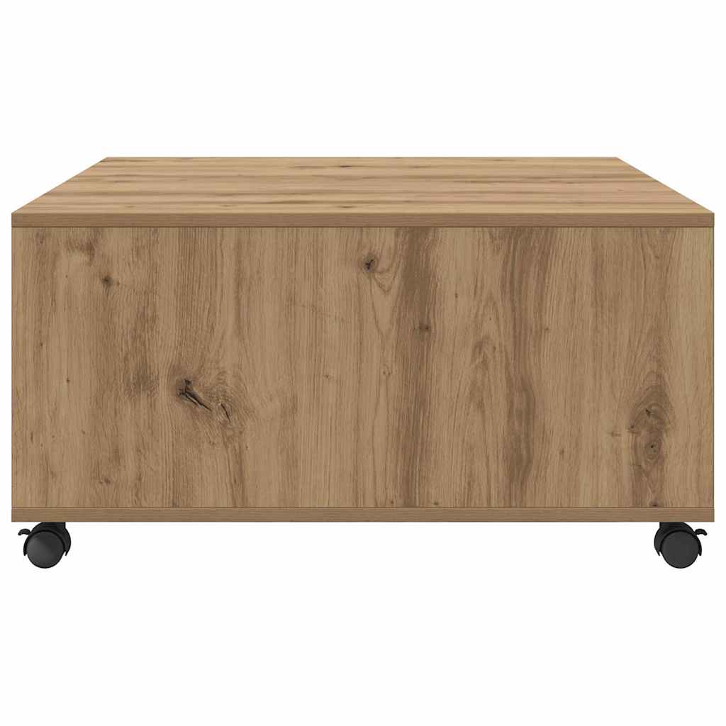 vidaXL Coffee Table Artisan Oak 75 x 75 x 38 cm Engineered Wood