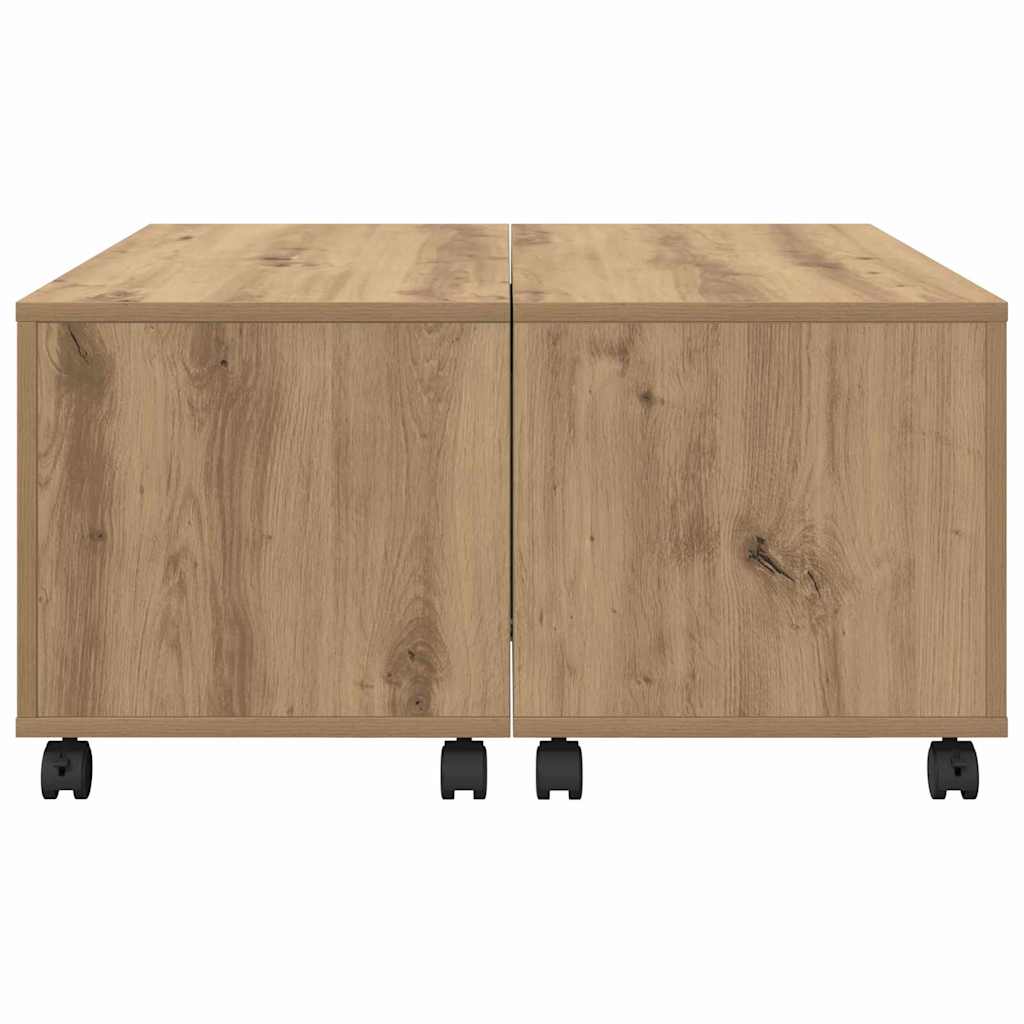 vidaXL Coffee Table Artisan Oak 75 x 75 x 38 cm Engineered Wood
