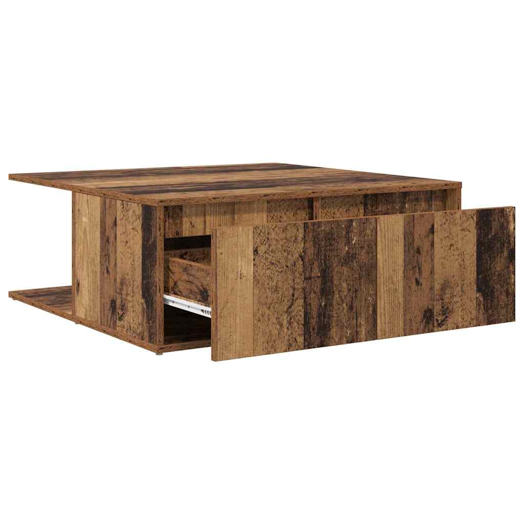 vidaXL Coffee Table Old wood 80 x 80 x 31 cm Engineered wood