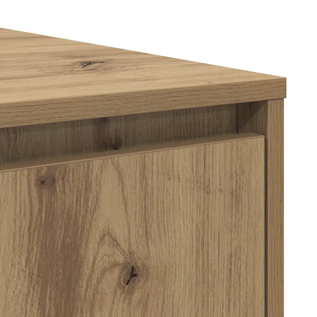 vidaXL Coffee Table Artisan Oak 80 x 80 x 31.5 cm Engineered Wood