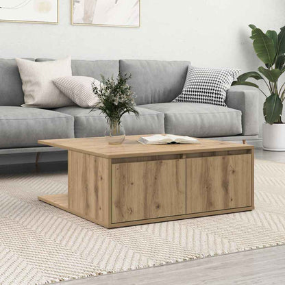 vidaXL Coffee Table Artisan Oak 80 x 80 x 31.5 cm Engineered Wood