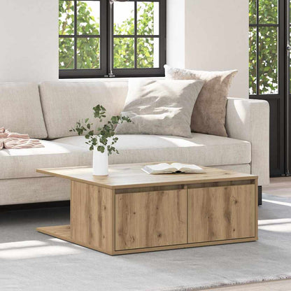 vidaXL Coffee Table Artisan Oak 80 x 80 x 31.5 cm Engineered Wood