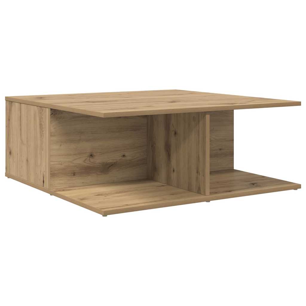 vidaXL Coffee Table Artisan Oak 80 x 80 x 31.5 cm Engineered Wood