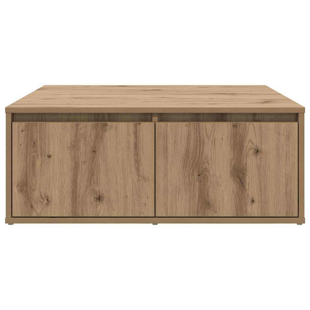 vidaXL Coffee Table Artisan oak 80 x 80 x 31 cm Engineered wood