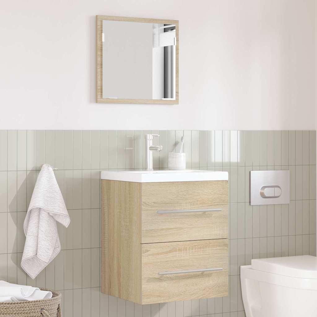 vidaXL Bathroom Furniture Set with Drawer Brown 41 x 38.5 x 48 cm