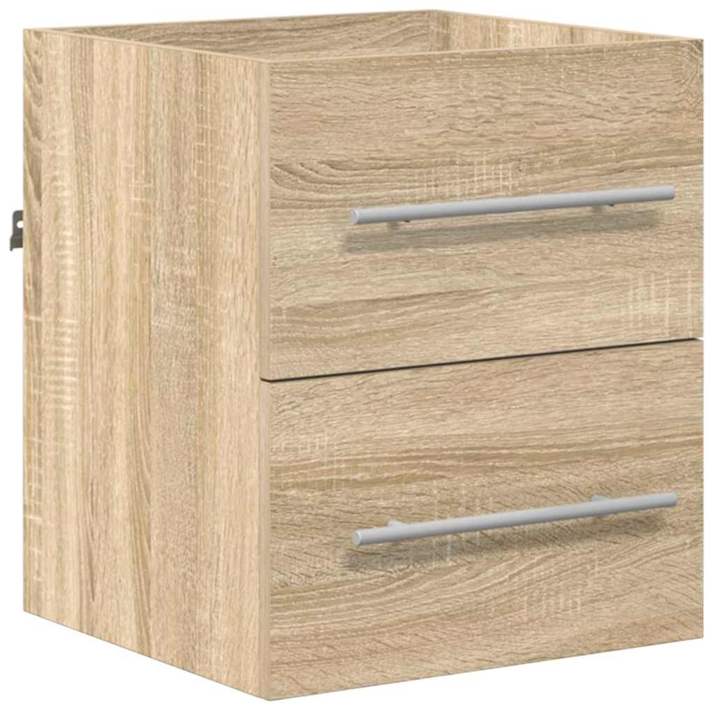 vidaXL Bathroom Furniture Set with Drawer Brown 41 x 38.5 x 48 cm