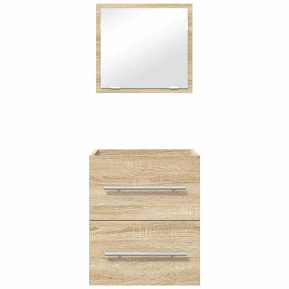 vidaXL Bathroom Furniture Set with Drawer Brown 41 x 38.5 x 48 cm