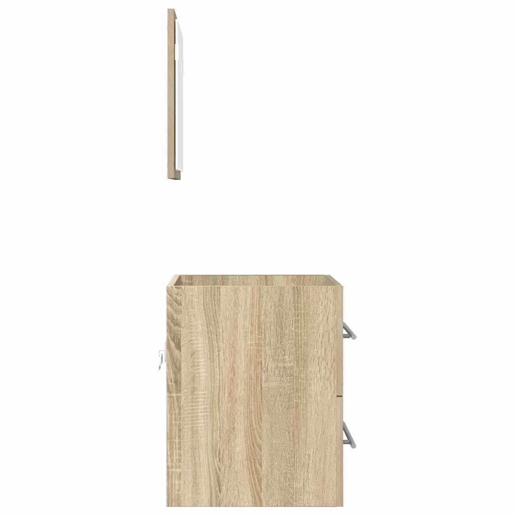 vidaXL Bathroom Furniture Set with Drawer Brown 41 x 38.5 x 48 cm