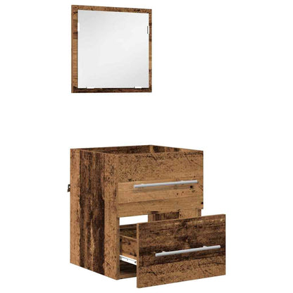 vidaXL Bathroom Furniture Set with Drawer Brown 41 x 38.5 x 48 cm