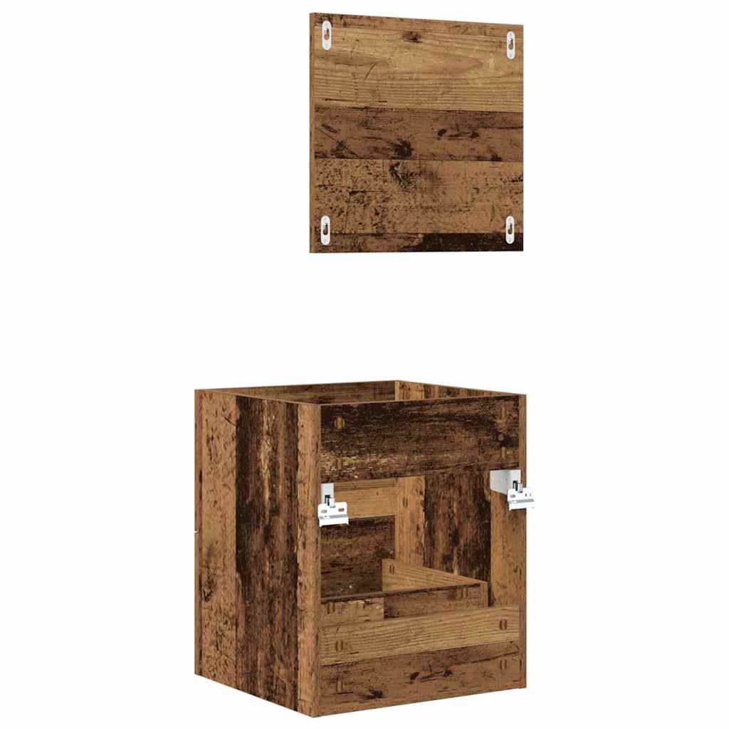 vidaXL Bathroom Furniture Set with Drawer Brown 41 x 38.5 x 48 cm