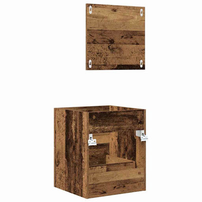 vidaXL Bathroom Furniture Set with Drawer Brown 41 x 38.5 x 48 cm