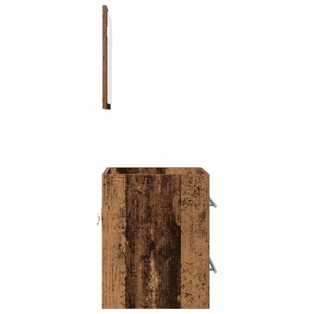 vidaXL Bathroom Furniture Set with Drawer Brown 41 x 38.5 x 48 cm