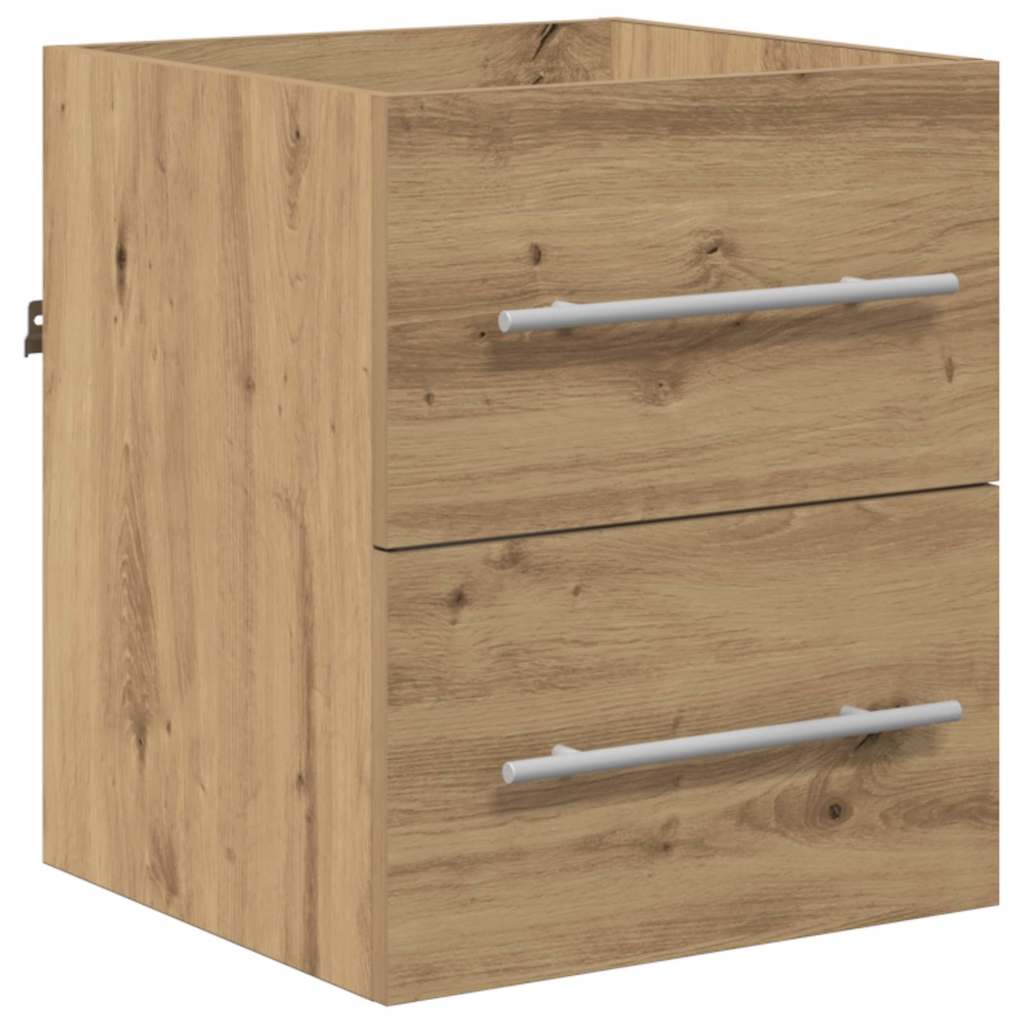 vidaXL Bathroom Furniture Set with Drawer Brown 41 x 38.5 x 48 cm