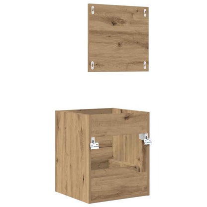 vidaXL Bathroom Furniture Set with Drawer Brown 41 x 38.5 x 48 cm