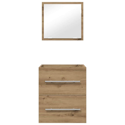 vidaXL Bathroom Furniture Set with Drawer Brown 41 x 38.5 x 48 cm