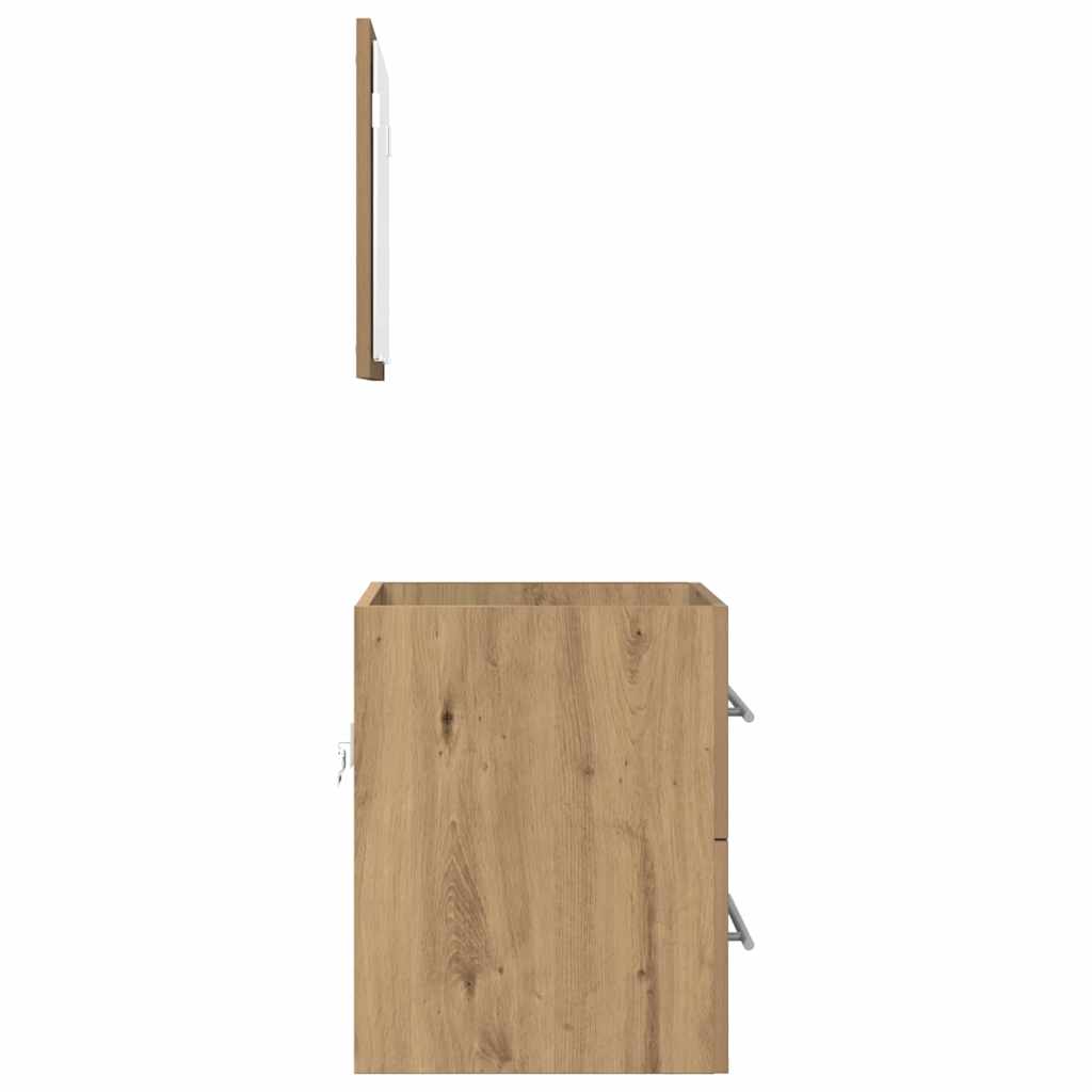 vidaXL Bathroom Furniture Set with Drawer Brown 41 x 38.5 x 48 cm