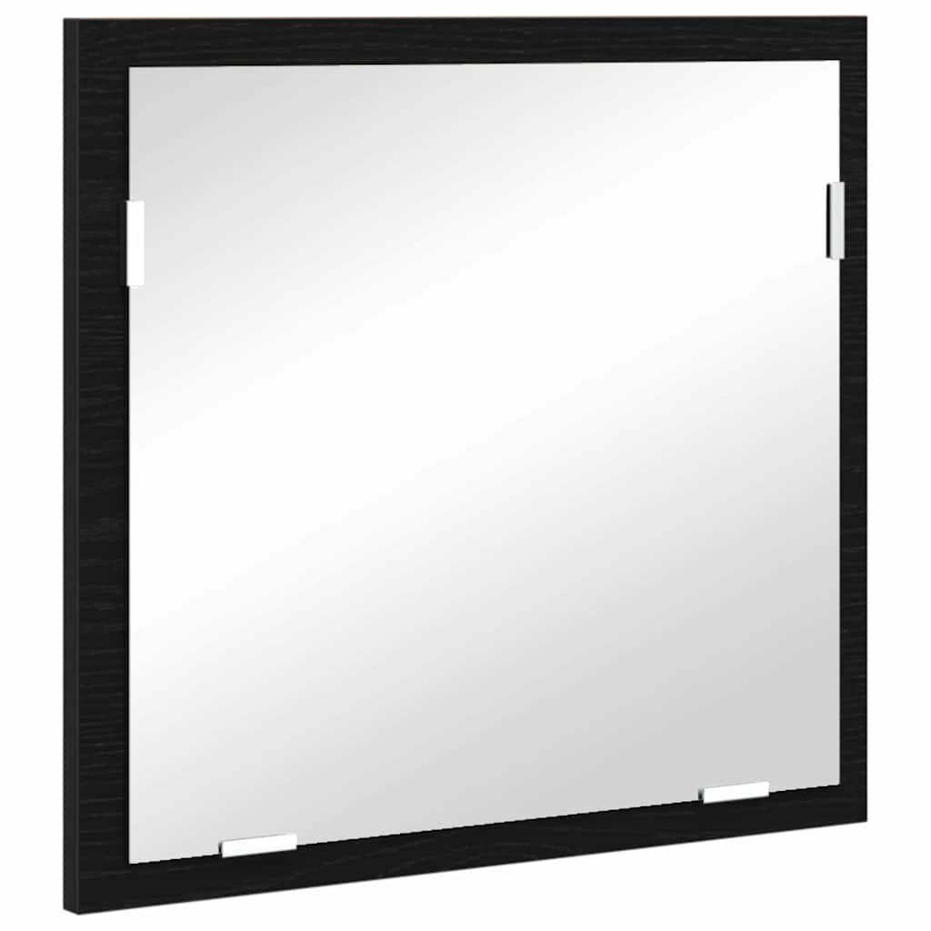 vidaXL Bathroom Furniture Set with Drawer Black 41 x 38.5 x 48 cm